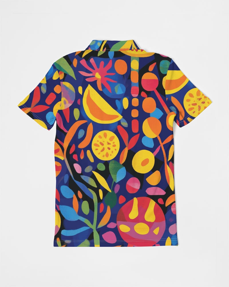 TASIA Men's All-Over Print Slim Fit Short Sleeve Polo